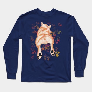 The full color of back side and ball of dog Long Sleeve T-Shirt